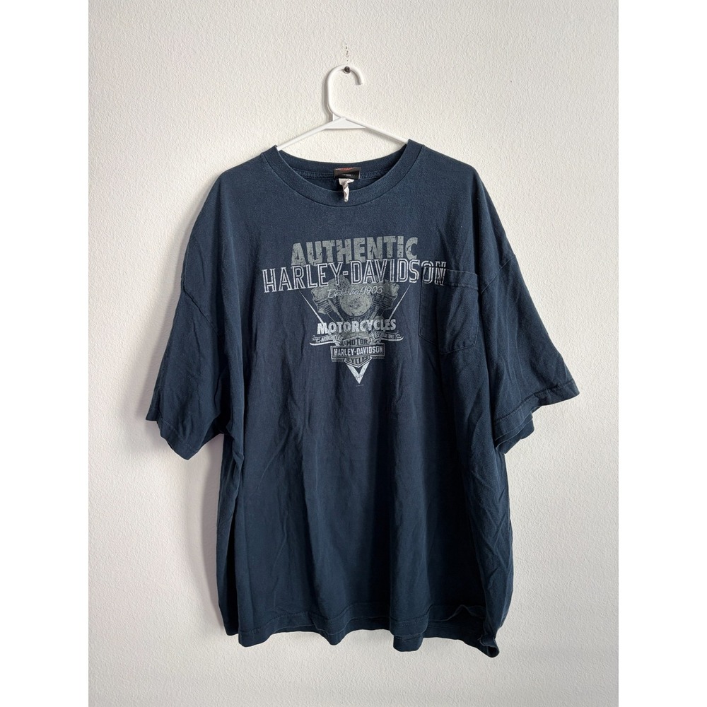 Vintage Harley Davidson T Shirt Mens 3XL Charcoal Gray Desperado Graphic Print